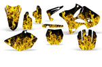 Yamaha YZ125 YZ250 2 Stroke 2002-2014 Dirt Bike Motocross Graphic Decal Kit - Flames