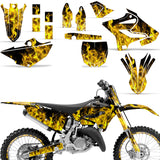 Yamaha YZ125 YZ250 2015-2021 Dirt Bike Motocross Graphic Decal Kit - Flames