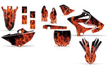 Yamaha YZ125 YZ250 2015-2021 Dirt Bike Motocross Graphic Decal Kit - Flames