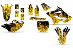 Yamaha YZ125 YZ250 2015-2021 Dirt Bike Motocross Graphic Decal Kit - Flames