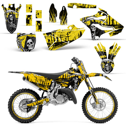 Yamaha YZ125 YZ250 2015-2021 Dirt Bike Motocross Graphic Decal Kit - Reaper V2