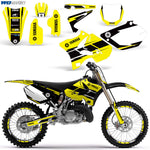 Yamaha YZ125 YZ250 2 Stroke 2002-2014 Dirt Bike Motocross Graphic Decal Kit - Hurricane
