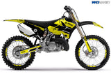 Yamaha YZ125 YZ250 2 Stroke 2002-2014 Dirt Bike Motocross Graphic Decal Kit - Hurricane