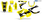 Yamaha YZ125 YZ250 2 Stroke 2002-2014 Dirt Bike Motocross Graphic Decal Kit - Hurricane