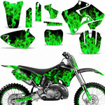 Yamaha YZ125 YZ250 2 Stroke 1996-2001 Dirt Bike Motocross Graphic Decal Kit - Flames