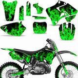 Yamaha YZ125 YZ250 2 Stroke 1996-2001 Dirt Bike Motocross Graphic Decal Kit - Flames