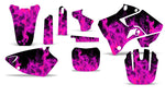 Yamaha YZ125 YZ250 2 Stroke 1996-2001 Dirt Bike Motocross Graphic Decal Kit - Flames