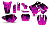 Yamaha YZ125 YZ250 2 Stroke 1996-2001 Dirt Bike Motocross Graphic Decal Kit - Flames