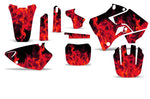Yamaha YZ125 YZ250 2 Stroke 1996-2001 Dirt Bike Motocross Graphic Decal Kit - Flames