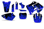 Yamaha YZ125 YZ250 2 Stroke 1996-2001 Dirt Bike Motocross Graphic Decal Kit - Flames