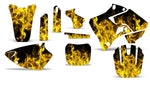 Yamaha YZ125 YZ250 2 Stroke 1996-2001 Dirt Bike Motocross Graphic Decal Kit - Flames