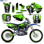Yamaha YZ125 YZ250 2 Stroke 1996-2001 Dirt Bike Motocross Graphic Decal Kit - Reaper V2