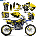 Yamaha YZ125 YZ250 2 Stroke 1996-2001 Dirt Bike Motocross Graphic Decal Kit - Reaper V2