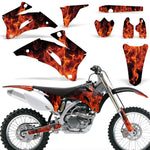 Yamaha YZ250F YZ450F 2006-2009 Dirt Bike Motocross Graphic Decal Kit - Flames