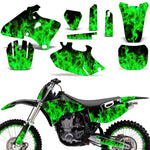 Yamaha YZ250/400/426F 4 Stroke 1998-2002 Dirt Bike Motocross Graphic Decal Kit - Flames