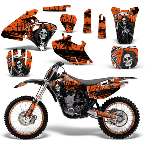 Yamaha YZ250/400/426F 4 Stroke 1998-2002 Dirt Bike Motocross Graphic Decal Kit - Reaper V2