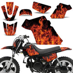 Yamaha PW50 1990-2009 Dirt Bike Motocross Graphic Decal Kit - Flames