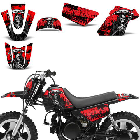 Yamaha  PW50 1990-2009 Dirt Bike Motocross Graphic Decal Kit - Reaper V2