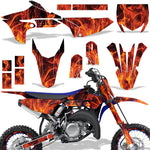 Yamaha YZ65 2018-2021 Dirt Bike Motocross Graphic Decal Kit - Flames
