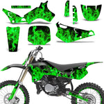 Yamaha YZ80 1993-2001 Dirt Bike Motocross Graphic Decal Kit - Flames