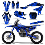 Yamaha YZ250F 2019-2023/YZ450F 2018-2022 4 Stroke Dirt Bike Motocross Graphic Decal Kit - Flames