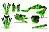 Yamaha YZ250F 2019-2023/YZ450F 2018-2022 4 Stroke Dirt Bike Motocross Graphic Decal Kit - Flames