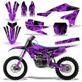Yamaha YZ250F 2019-2023/YZ450F 2018-2022 4 Stroke Dirt Bike Motocross Graphic Decal Kit - Flames