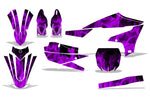 Yamaha YZ250F 2019-2023/YZ450F 2018-2022 4 Stroke Dirt Bike Motocross Graphic Decal Kit - Flames