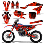 Yamaha YZ250F 2019-2023/YZ450F 2018-2022 4 Stroke Dirt Bike Motocross Graphic Decal Kit - Flames