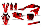 Yamaha YZ250F 2019-2023/YZ450F 2018-2022 4 Stroke Dirt Bike Motocross Graphic Decal Kit - Flames