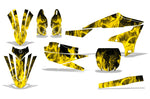 Yamaha YZ250F 2019-2023/YZ450F 2018-2022 4 Stroke Dirt Bike Motocross Graphic Decal Kit - Flames