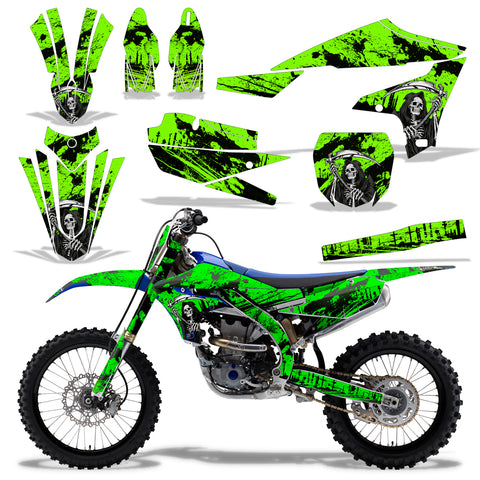 Yamaha YZ250F 2019-2023/YZ450F 2018-2022 4 Stroke Dirt Bike Motocross Graphic Decal Kit - Reaper V2