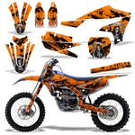 Yamaha YZ250F 2019-2023/YZ450F 2018-2022 4 Stroke Dirt Bike Motocross Graphic Decal Kit - Reaper V2