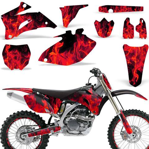 Yamaha YZ250F YZ450F 2006-2009 Dirt Bike Motocross Graphic Decal Kit - Flames