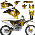 Yamaha YZ250F YZ450F 2006-2009 Dirt Bike Motocross Graphic Decal Kit - Flames