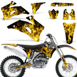 Yamaha YZ250F YZ450F 2006-2009 Dirt Bike Motocross Graphic Decal Kit - Flames