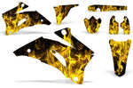 Yamaha YZ250F YZ450F 2006-2009 Dirt Bike Motocross Graphic Decal Kit - Flames