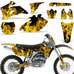 Yamaha YZ250F YZ450F 2006-2009 Dirt Bike Motocross Graphic Decal Kit - Flames
